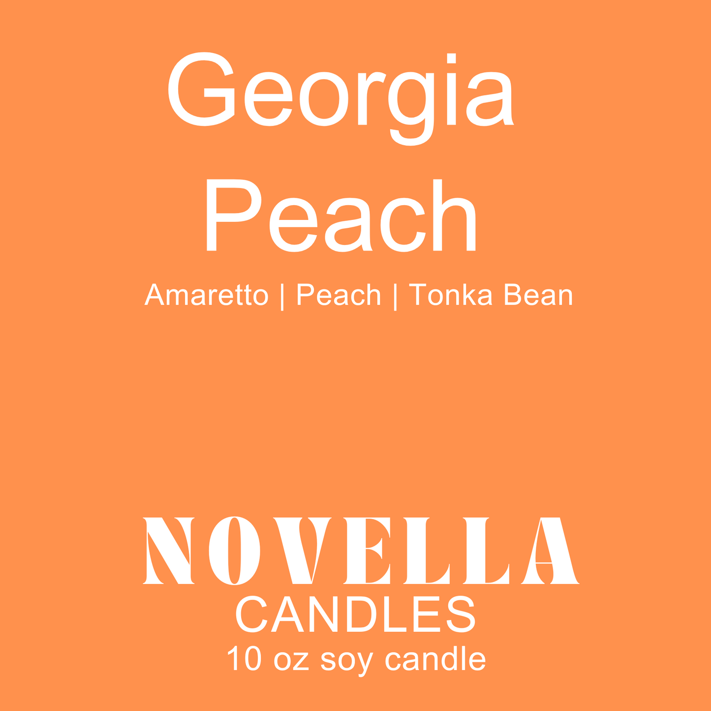 Georgia Peach Recycled Glass Candle
