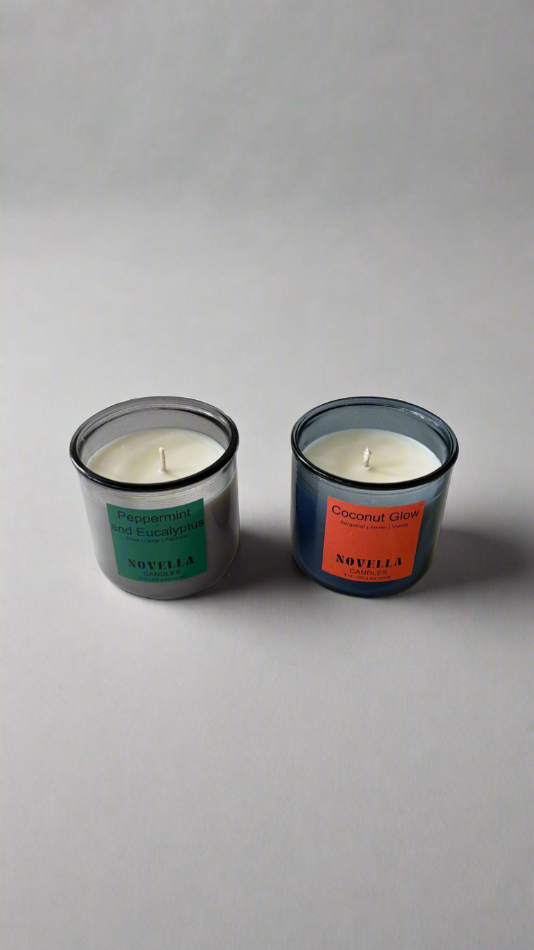 Coconut Glow Recycled Glass Candle