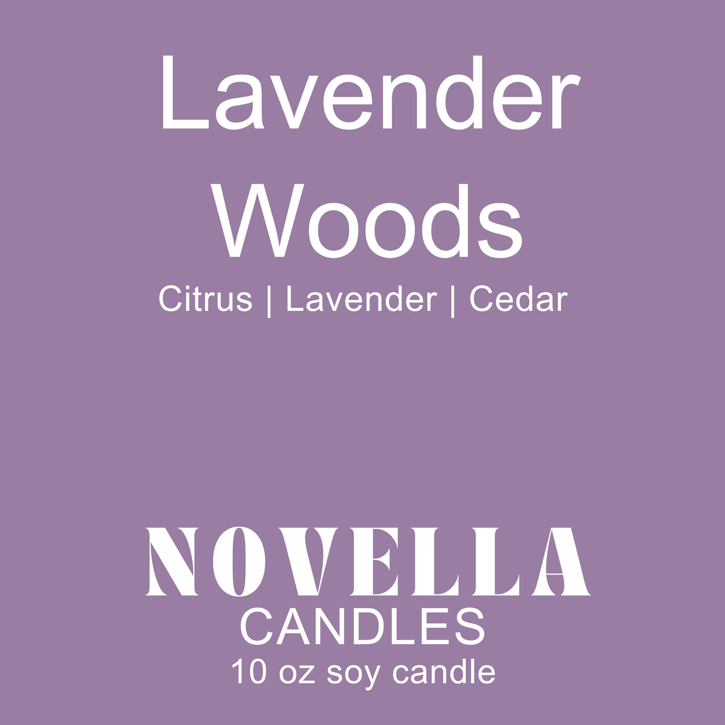 Lavender Woods Recycled Glass Candle