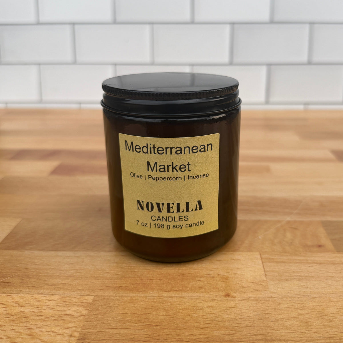 Mediterranean Market Amber Jar Candle