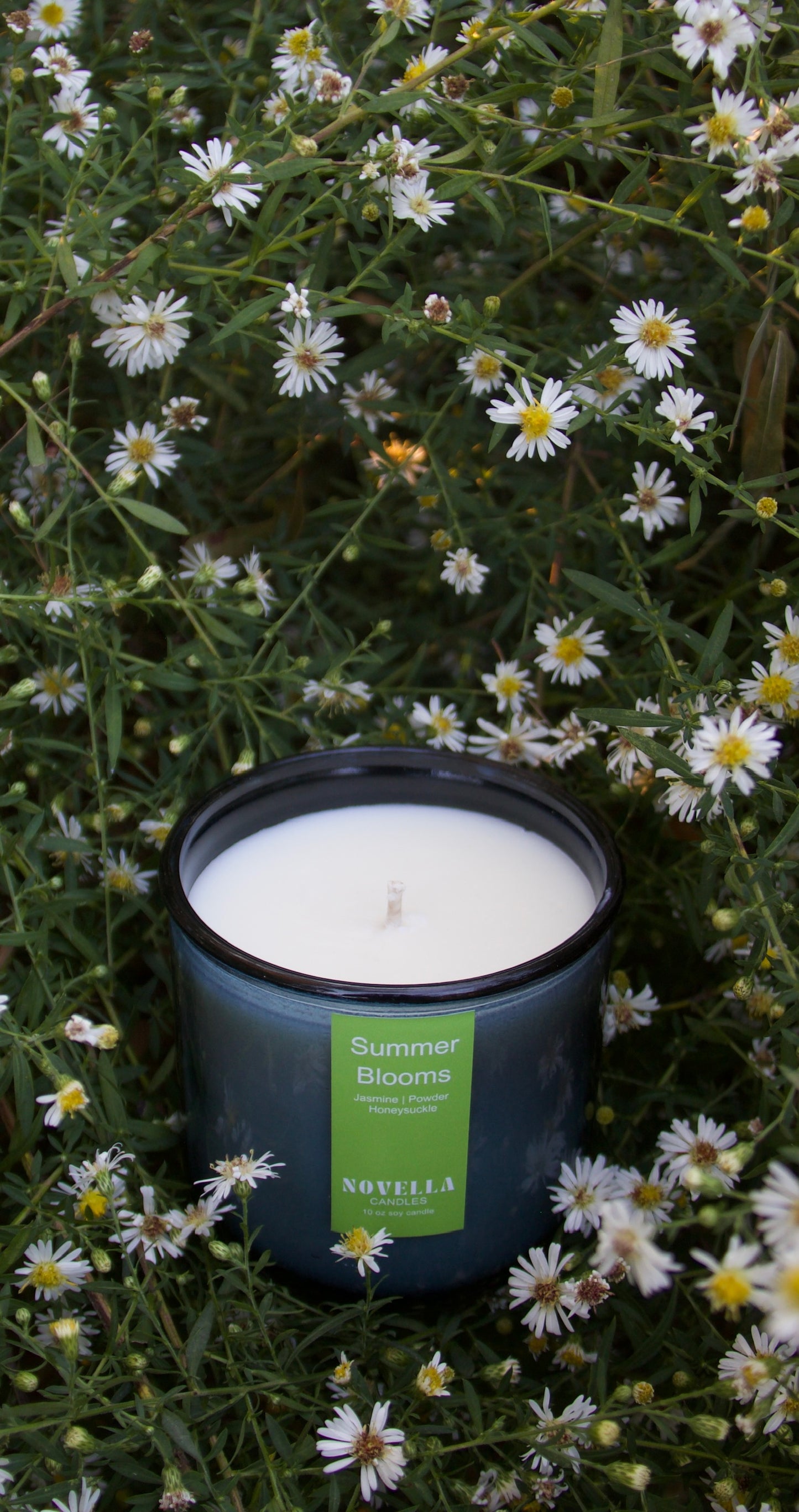 Jasmine & Honeysuckle Recycled Glass Candle