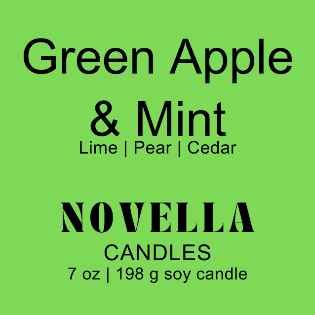 Green Apple & Mint Amber Jar Candle