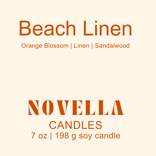 Beach Linen Amber Jar Candle