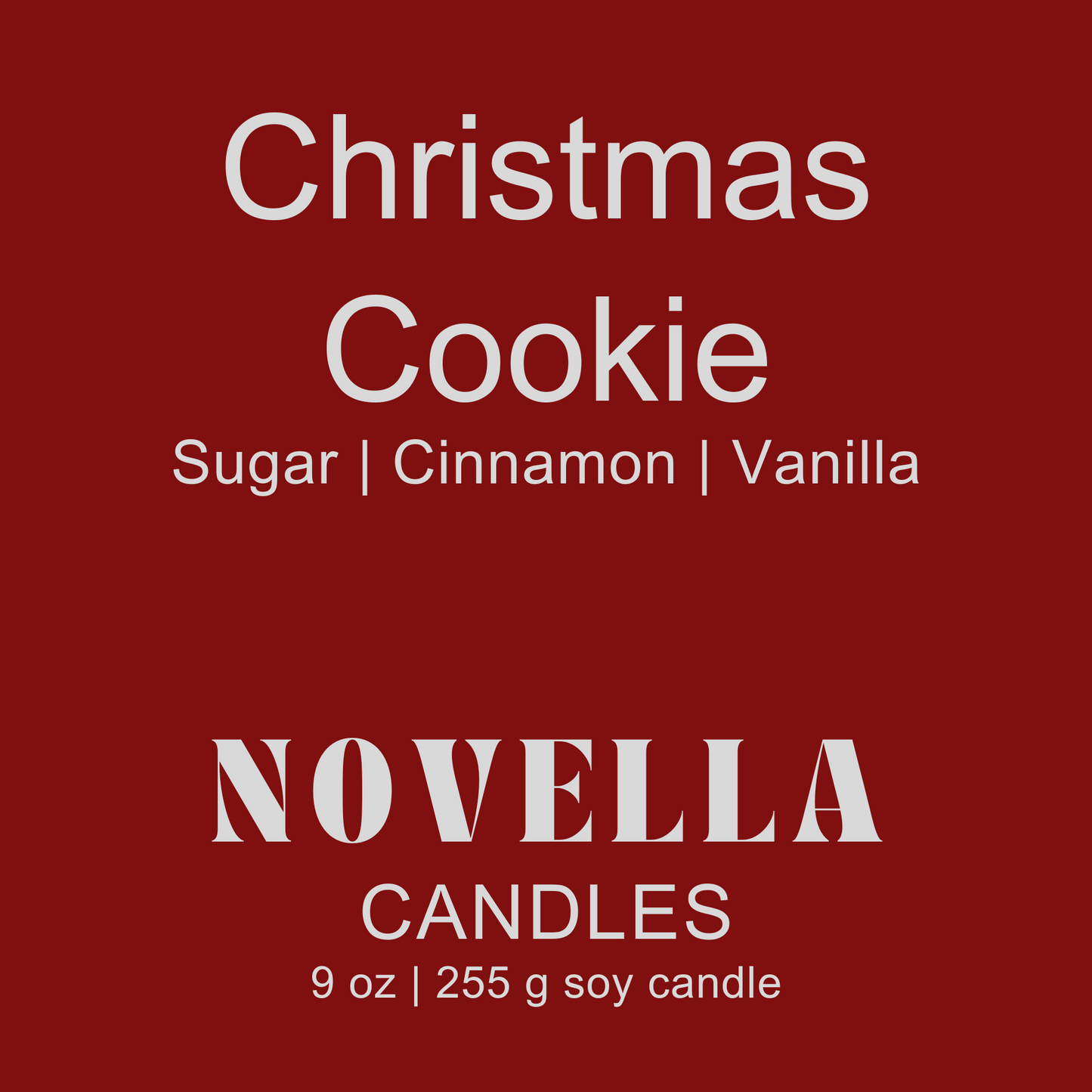Christmas Cookie Recycled Glass Candle