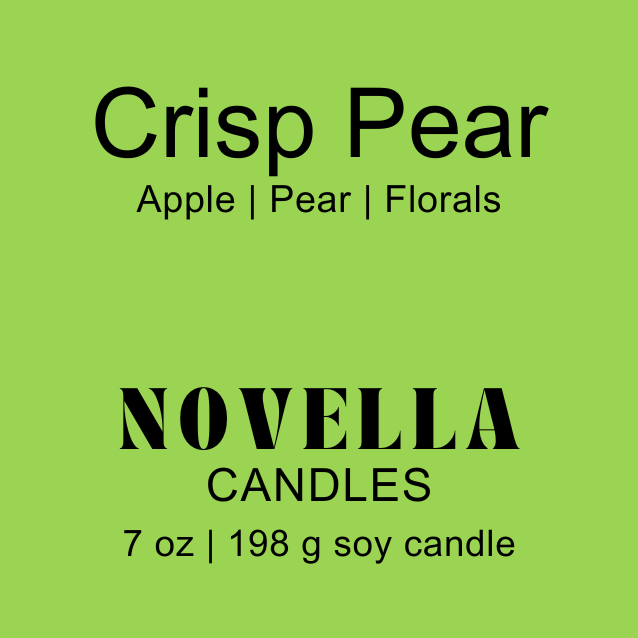 Crisp Pear Amber Jar Candle