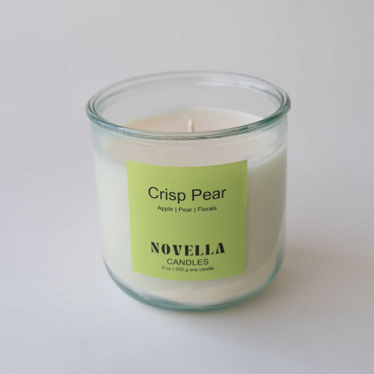 Crisp Pear Recycled Glass Candle