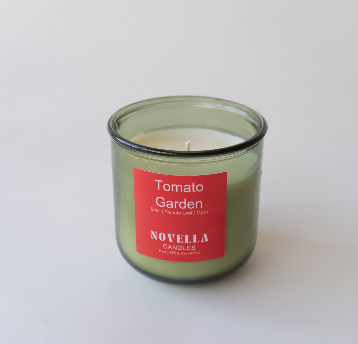 Tomato Garden Recycled Glass Candle