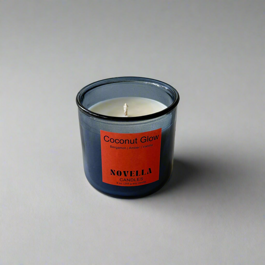 Coconut Glow Recycled Glass Candle