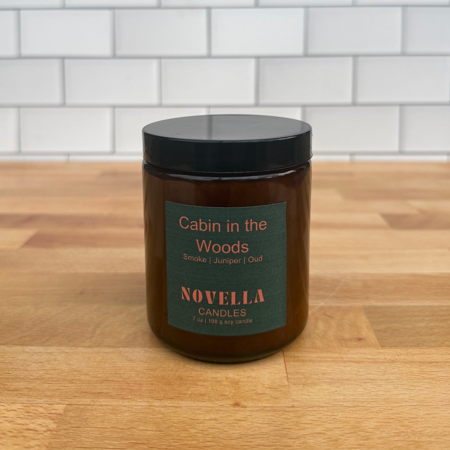 Cabin in the Woods Amber Jar Candle