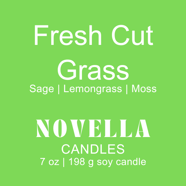 Fresh Cut Grass Amber Jar Candle