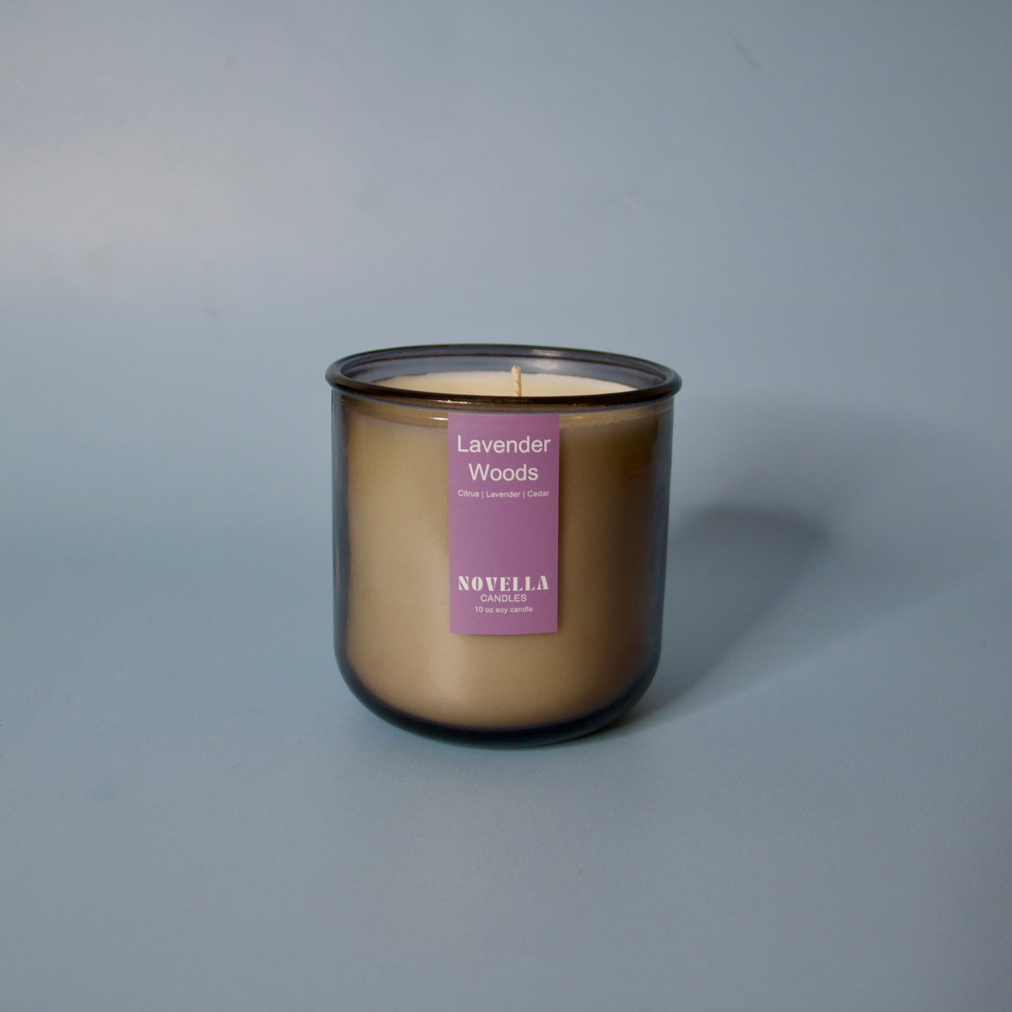 Lavender Woods Recycled Glass Candle