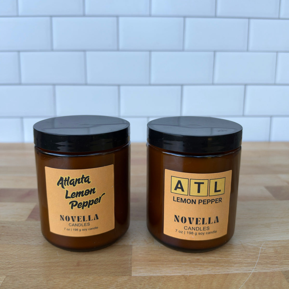 Atlanta Lemon Pepper Amber Jar Candle