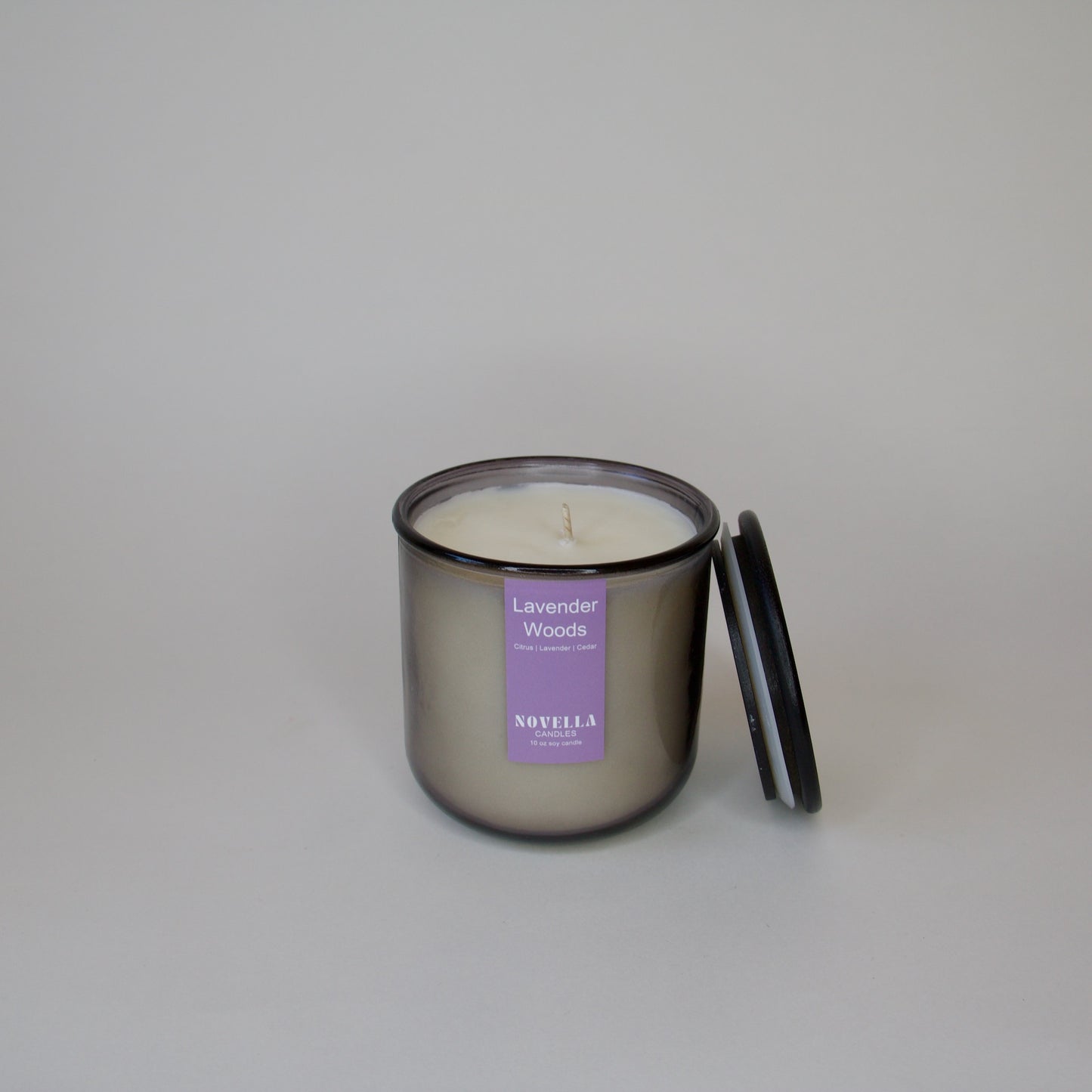 Lavender Woods Recycled Glass Candle