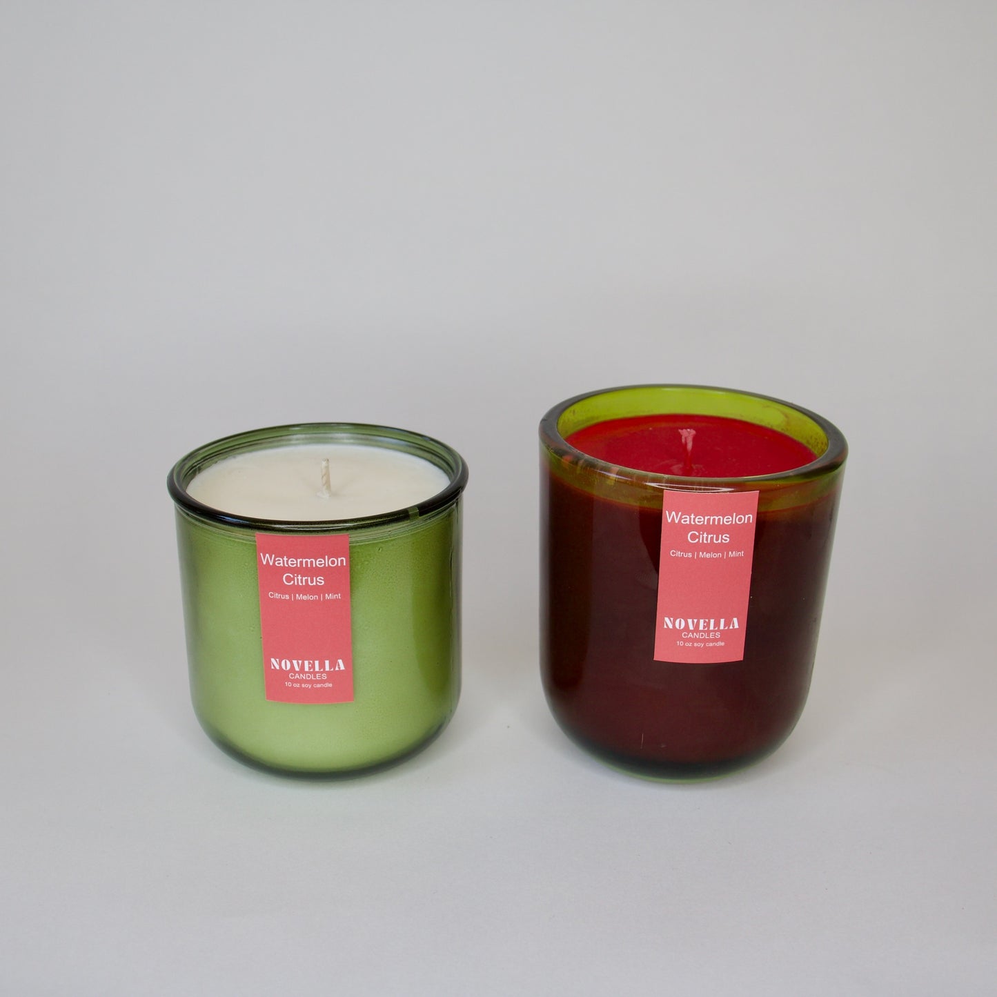 Watermelon Citrus Recycled Glass Candle