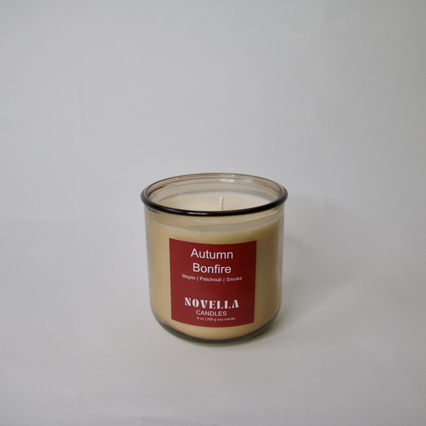 Autumn Bonfire Recycled Glass Candle