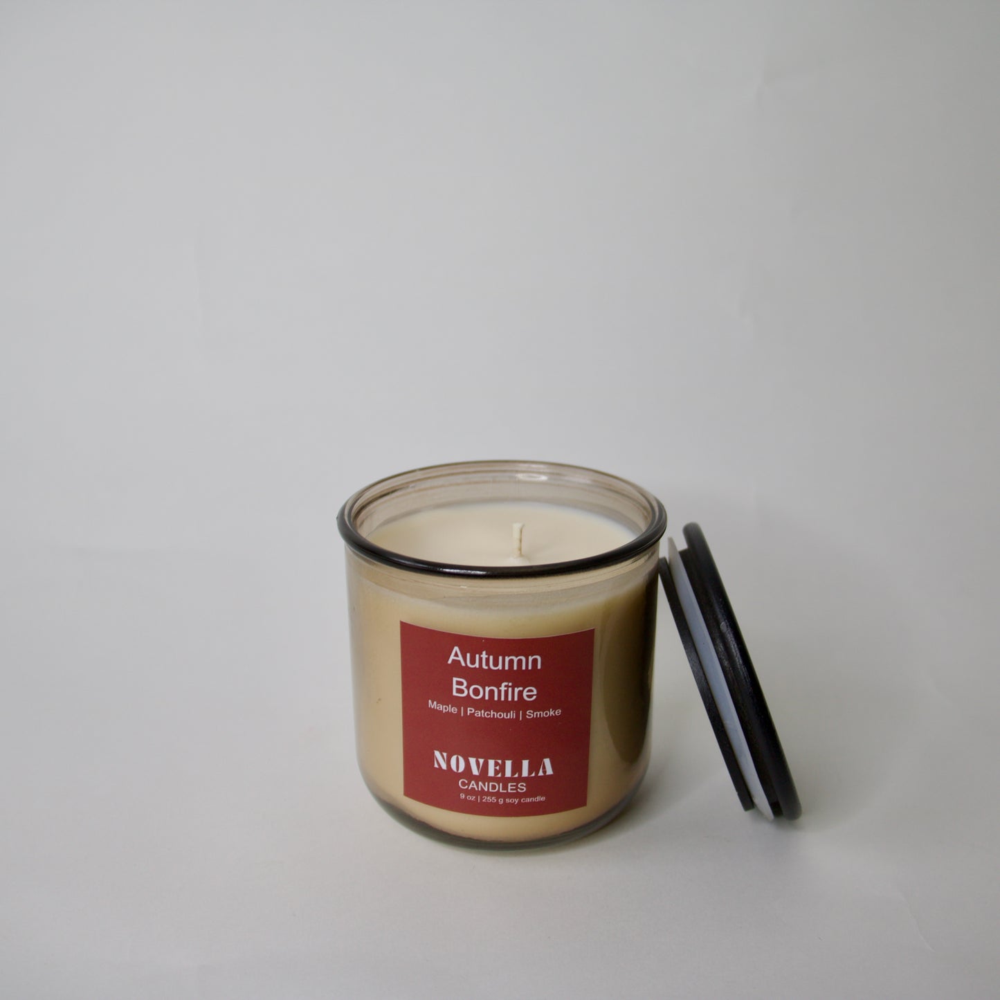 Autumn Bonfire Recycled Glass Candle