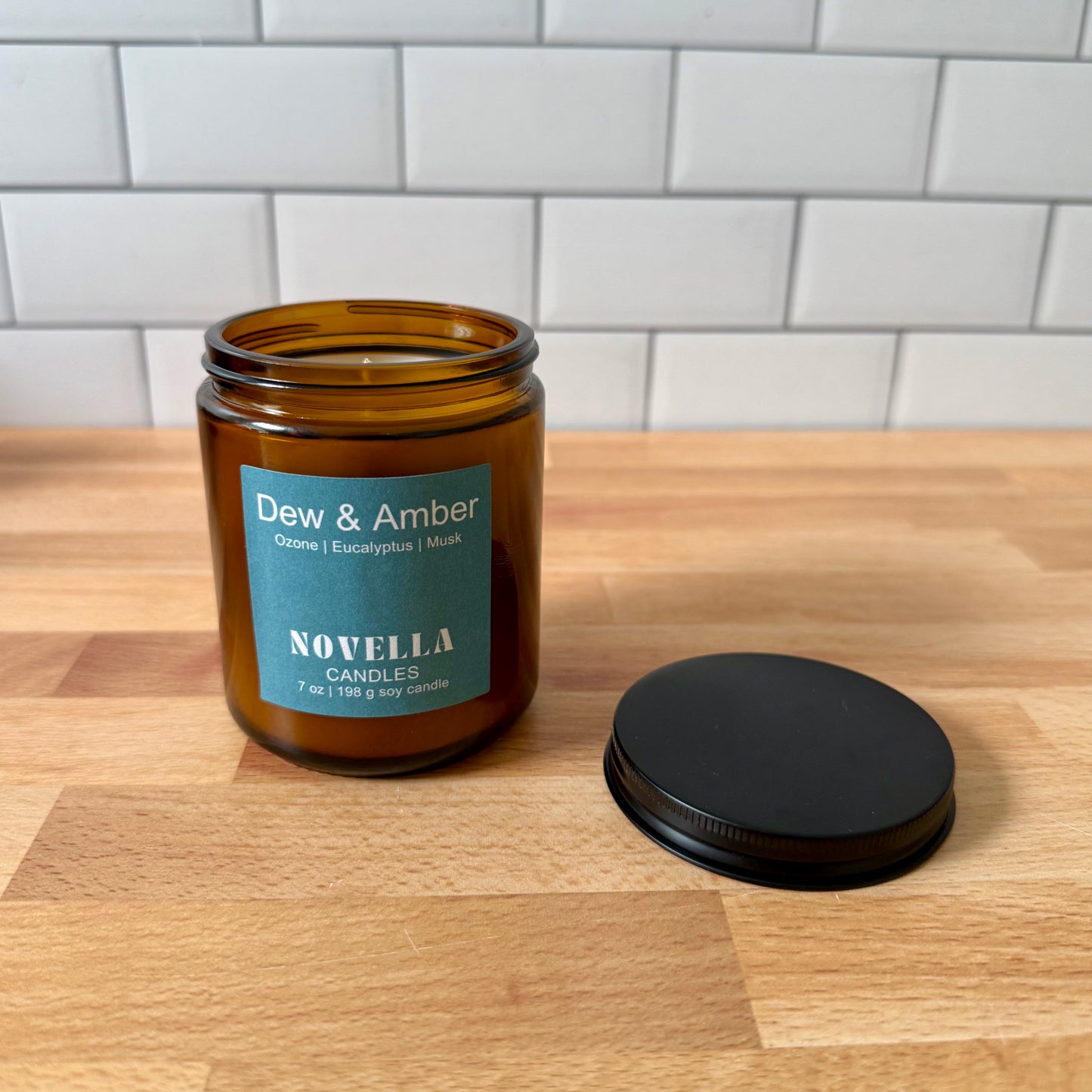 Dew & Amber Amber Jar Candle