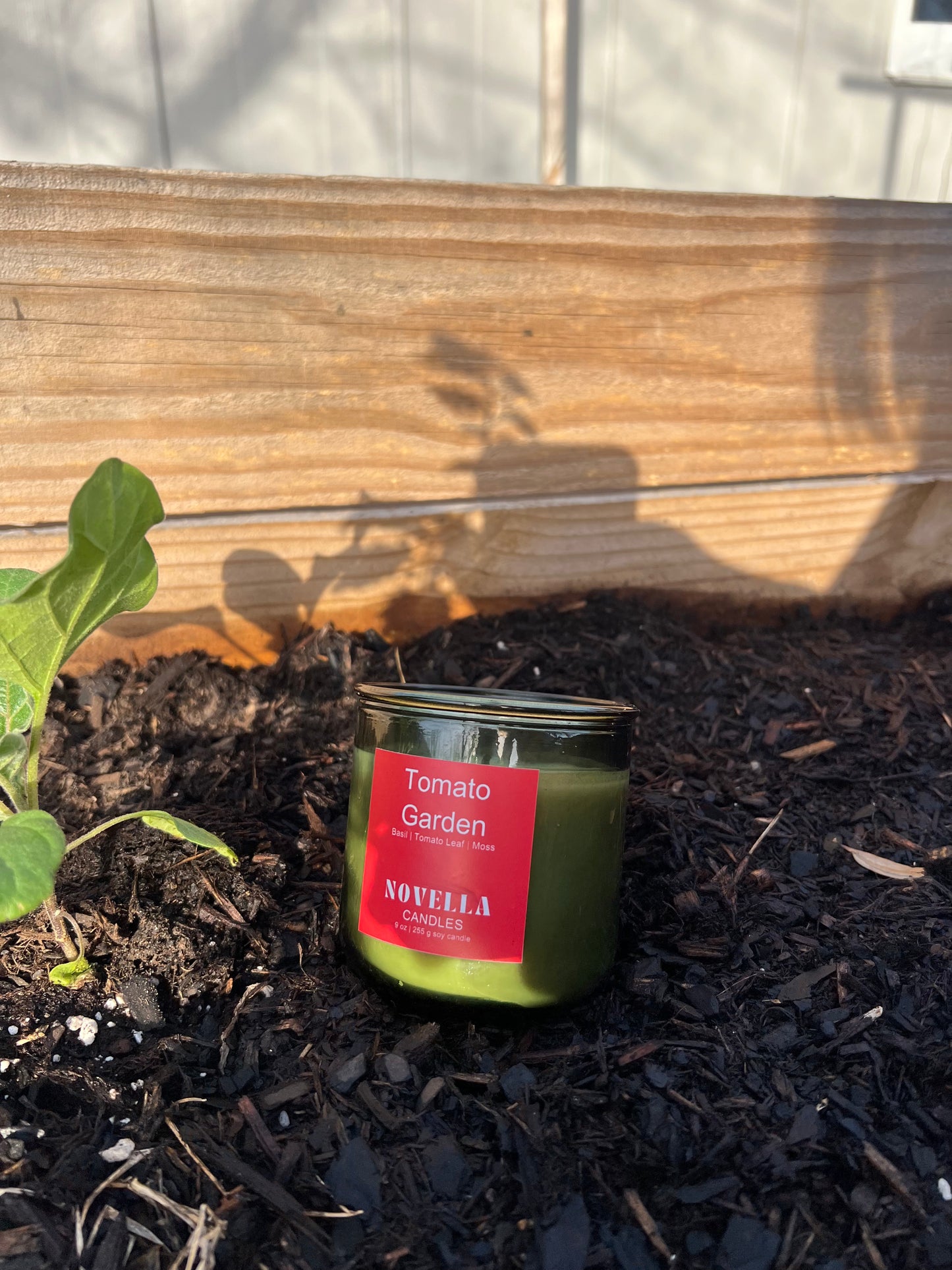 Tomato Garden Recycled Glass Candle
