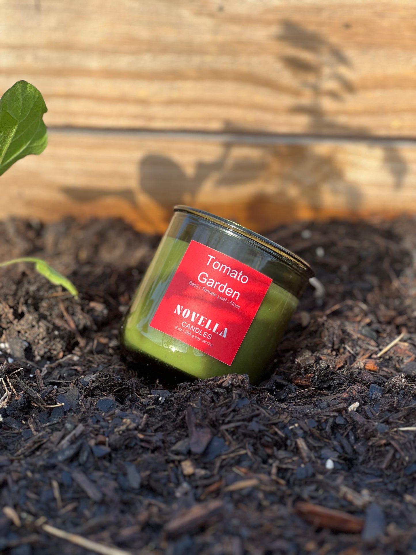 Tomato Garden Recycled Glass Candle