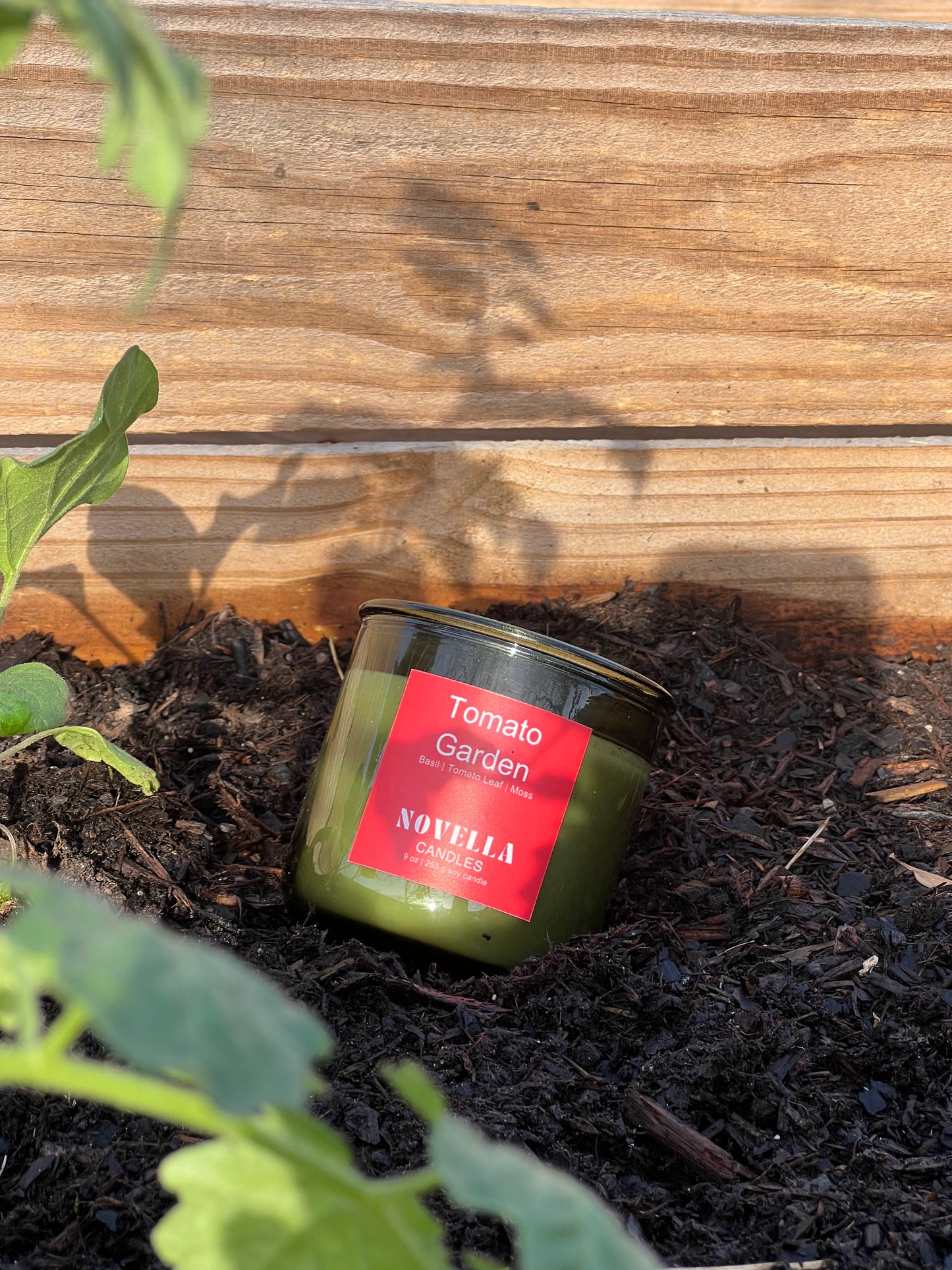 Tomato Garden Recycled Glass Candle