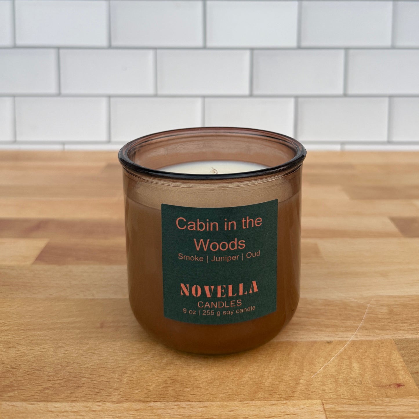 Cabin in the Woods Recycled Glass Candle