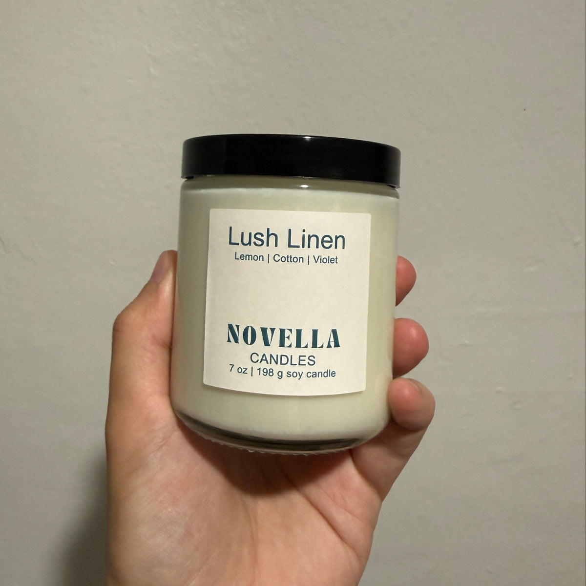 Lush Linen Amber Jar Candle