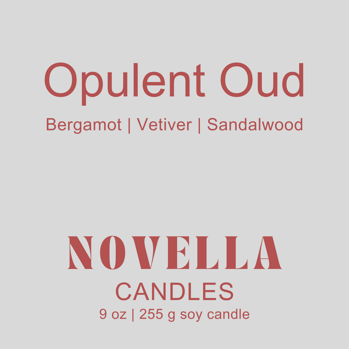 Opulent Oud Recycled Glass Candle
