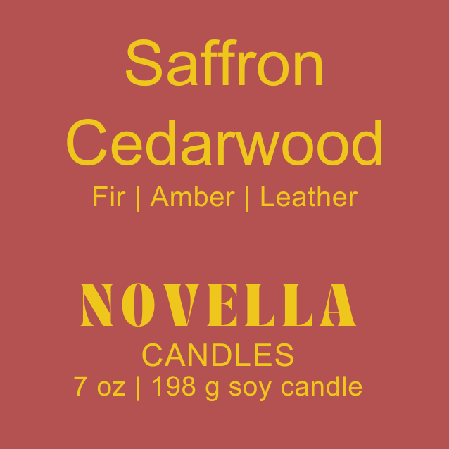 Saffron Cedarwood Amber Jar Candle
