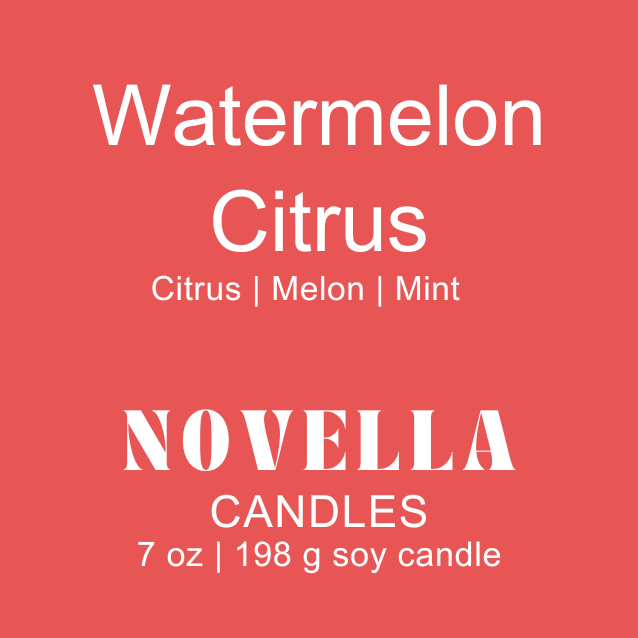Watermelon Citrus Amber Jar Candle