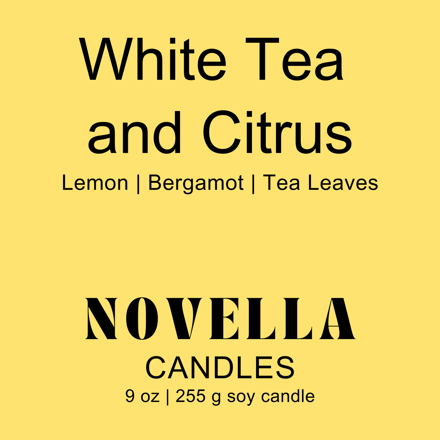 White Tea & Citrus Recycled Glass Candle
