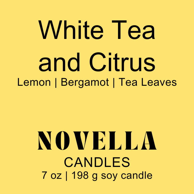 White Tea & Citrus Amber Jar Candle
