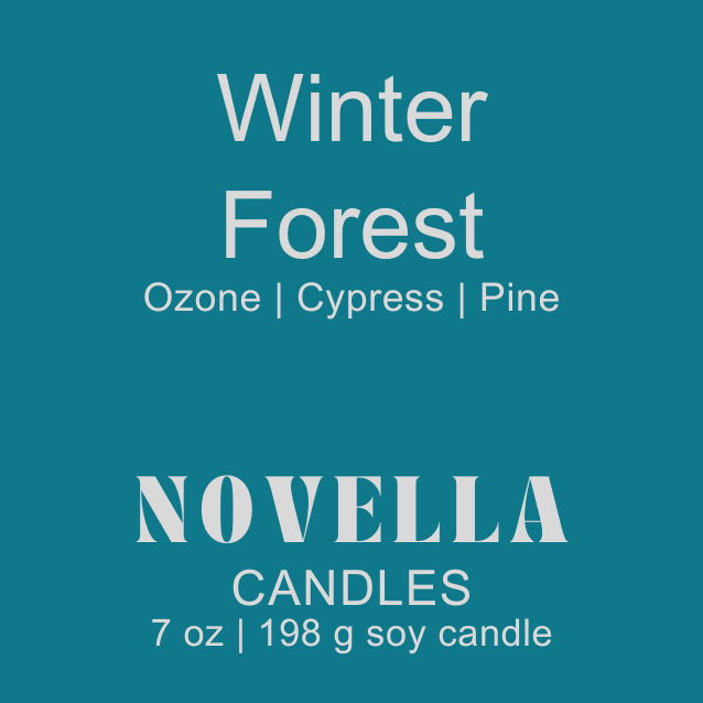 Winter Forest Amber Jar Candle