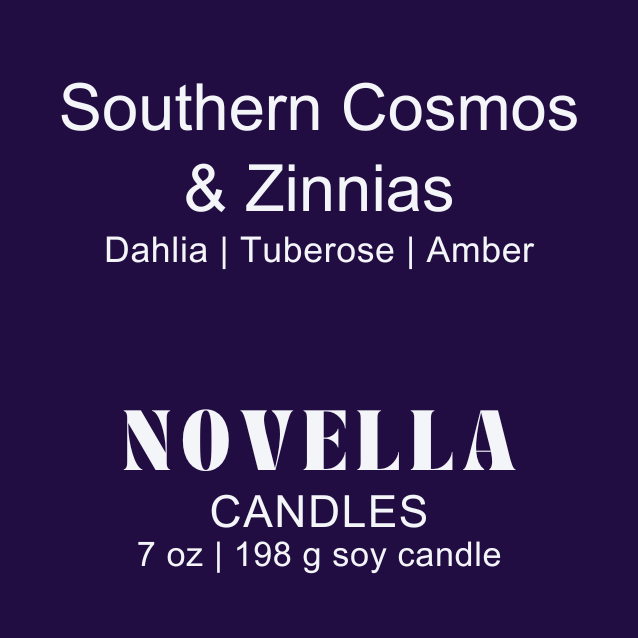 Southern Cosmos & Zinnias Amber Jar Candle