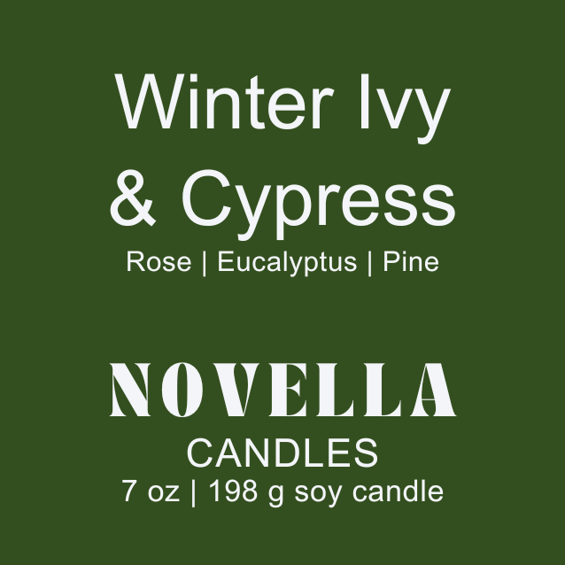 Winter Ivy & Cypress Amber Jar Candle