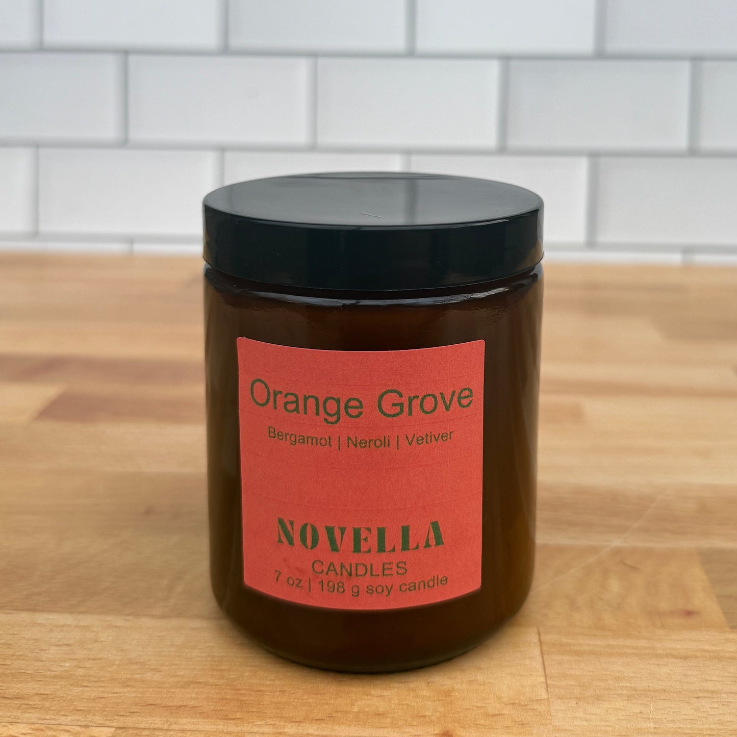 Orange Grove Amber Jar Candle