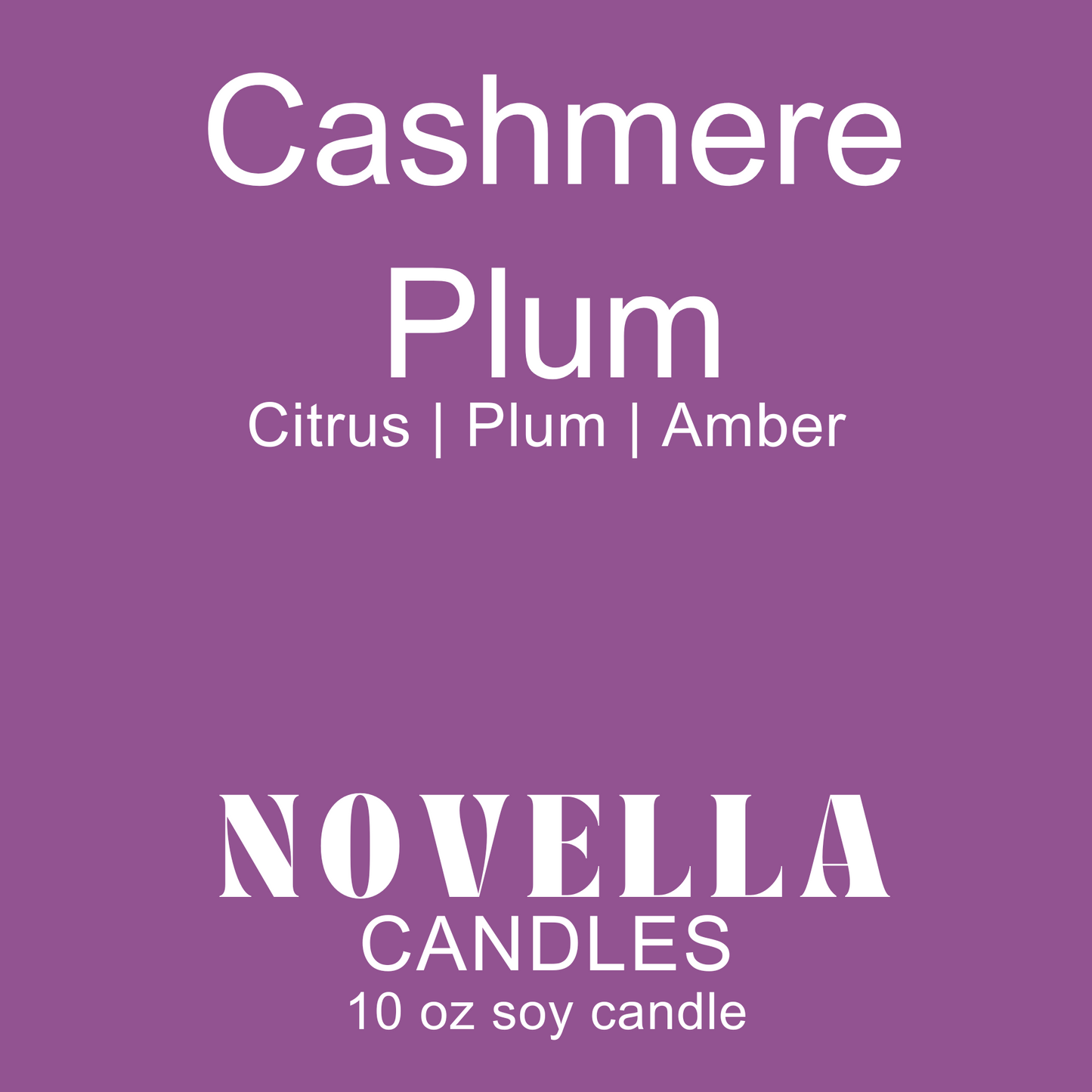 Cashmere Plum Recycled Glass Candle