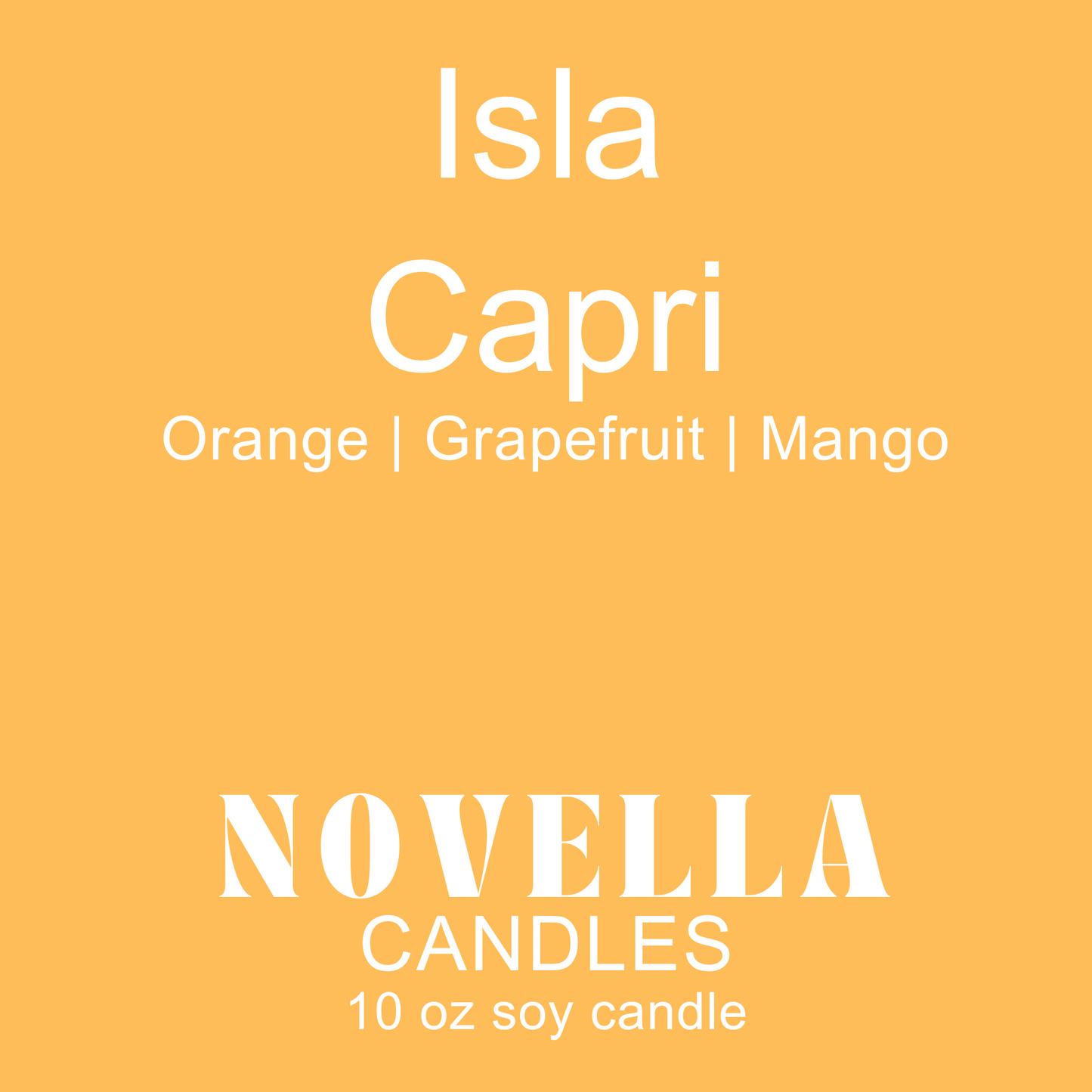 Isla Capri Recycled Glass Candle