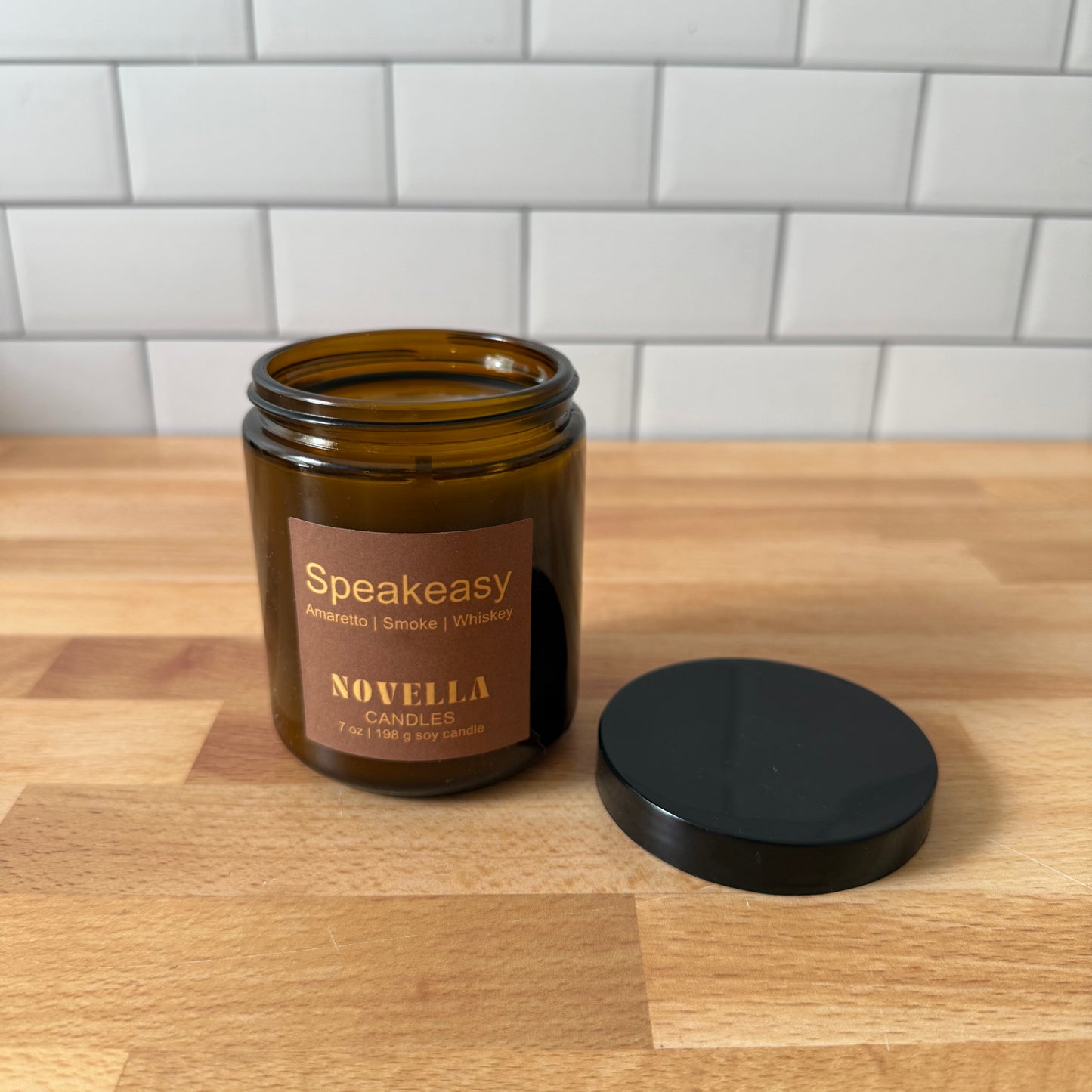 Speakeasy Amber Jar Candle