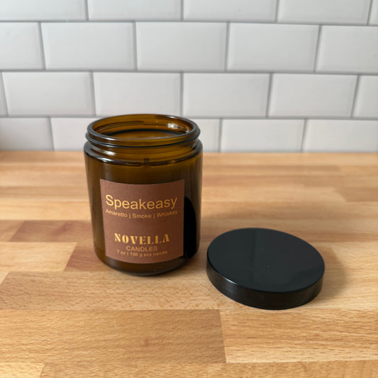 Speakeasy Amber Jar Candle