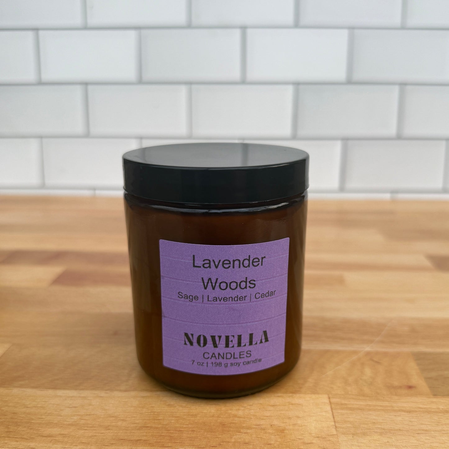 Lavender Woods Amber Jar Candle