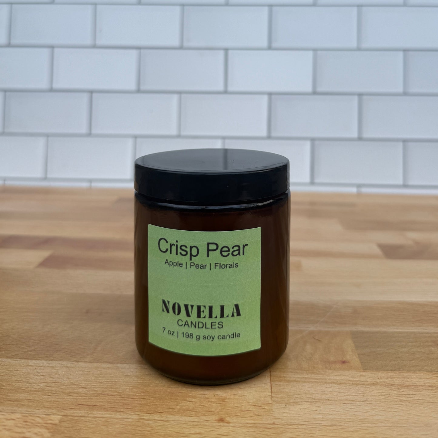 Crisp Pear Amber Jar Candle