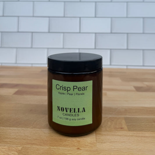 Crisp Pear Amber Jar Candle
