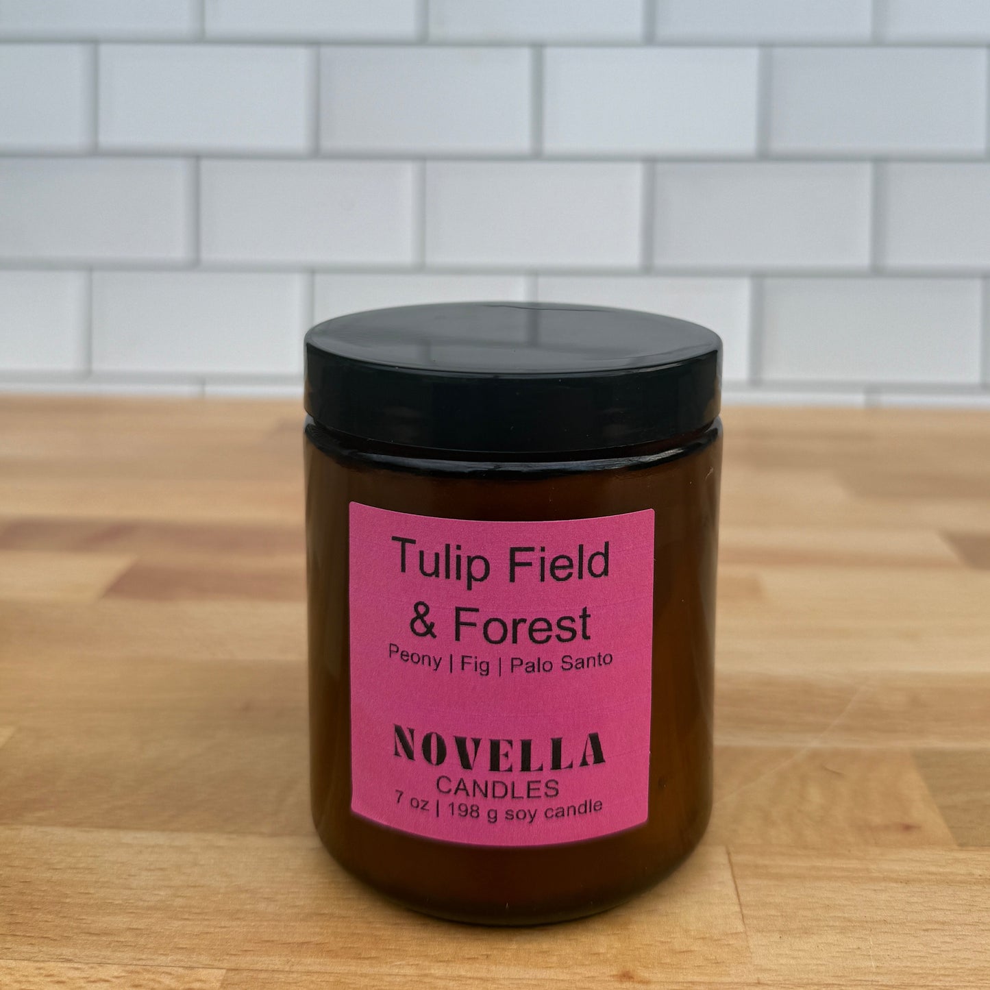 Tulip Field & Forest Amber Jar Candle