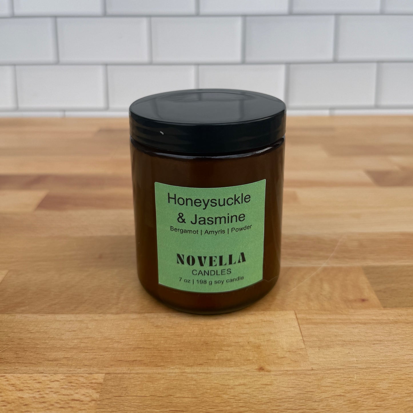 Honeysuckle & Jasmine Amber Jar Candle