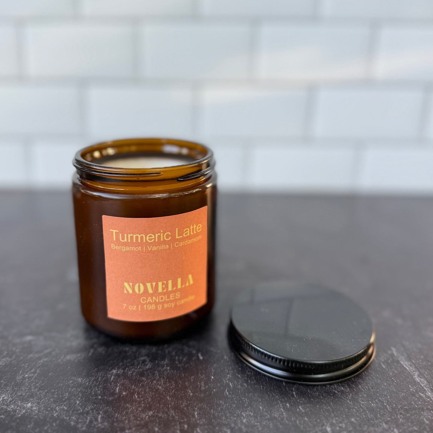 Turmeric Latte Amber Jar Candle
