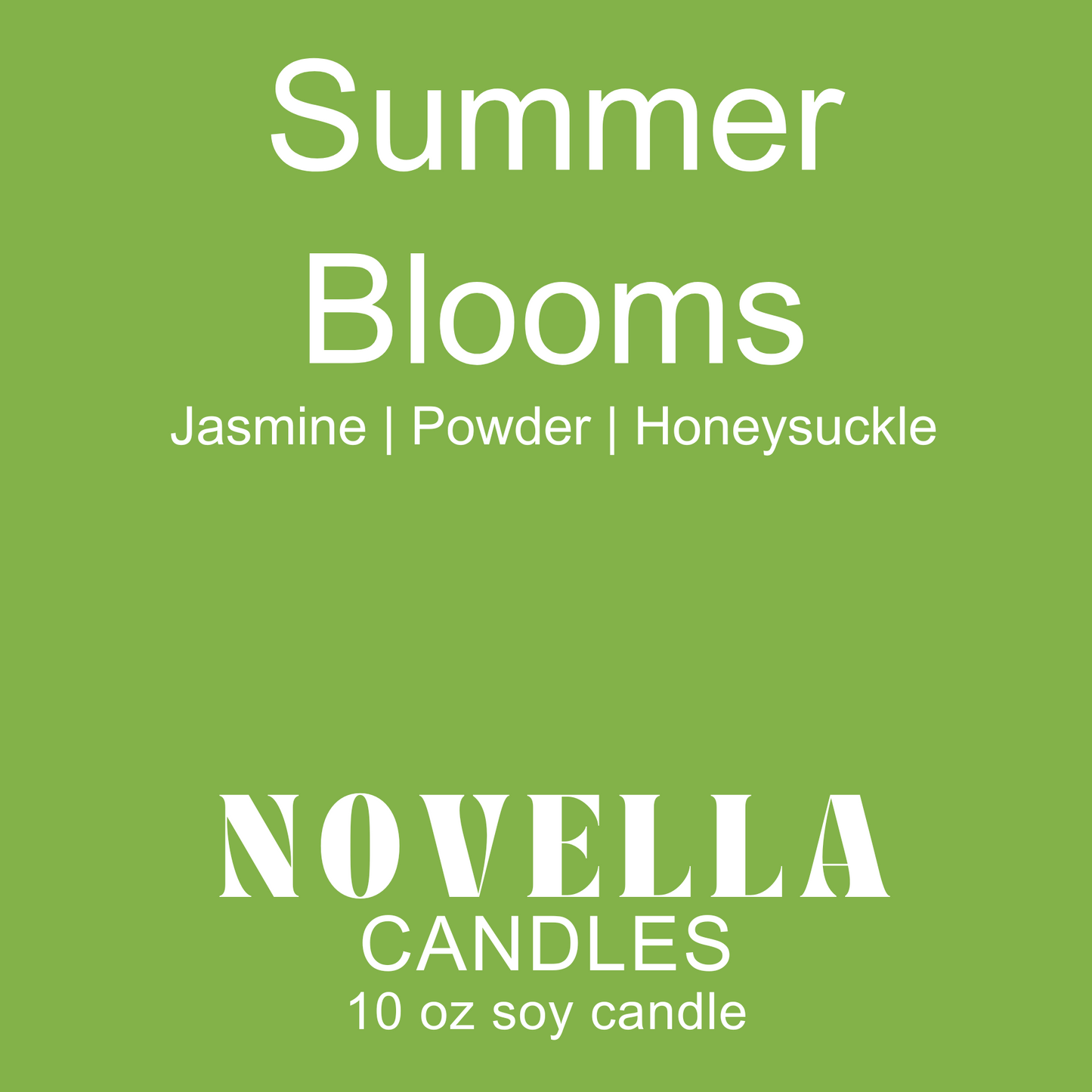 Jasmine & Honeysuckle Blue Tumbler Candle