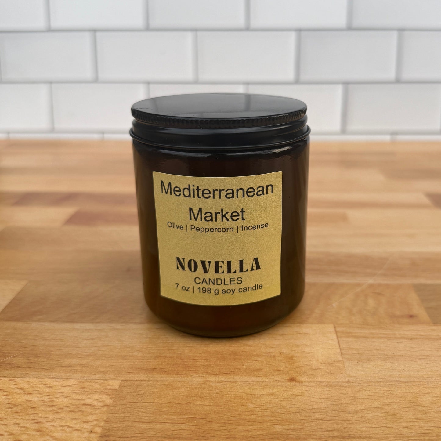 Mediterranean Market Amber Jar Candle
