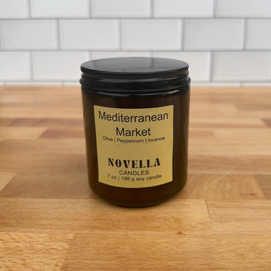 Mediterranean Market Amber Jar Candle