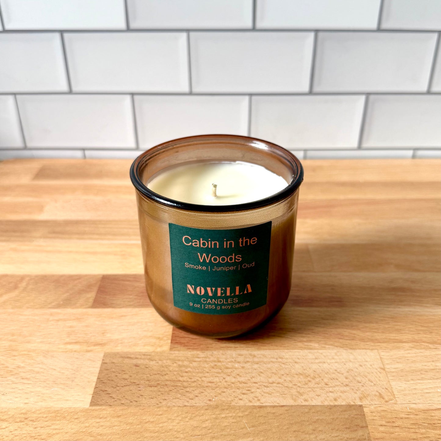 Cabin in the Woods Recycled Glass Candle