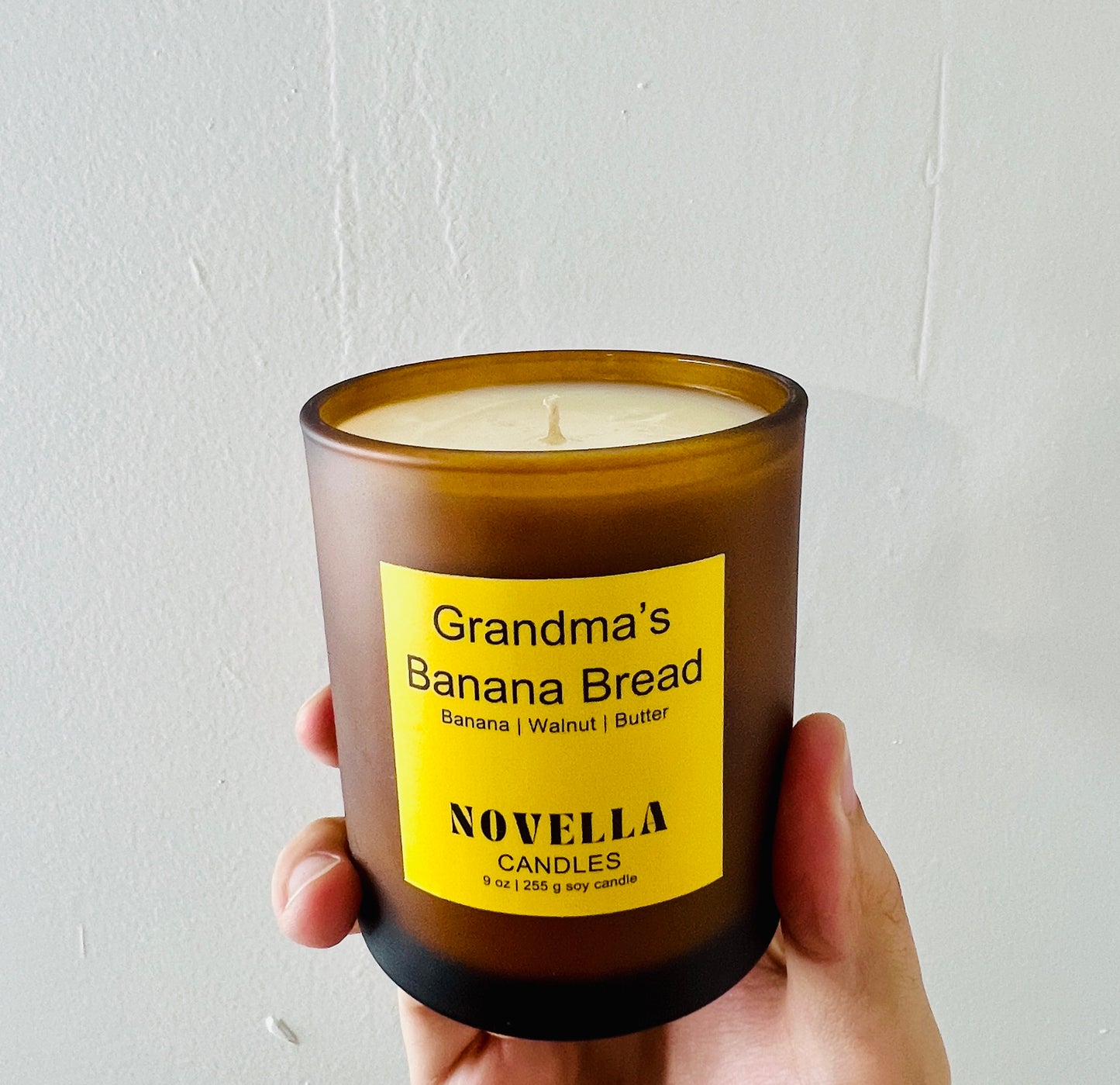 Grandma’s Banana Bread Frosted Brown Candle